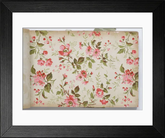 Framed Print : Page from a wallpaper sample book Framed Print : Page from a wallpaper sample book