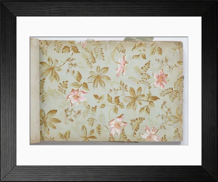 Framed Print : Page from a wallpaper sample book Framed Print : Page from a wallpaper sample book