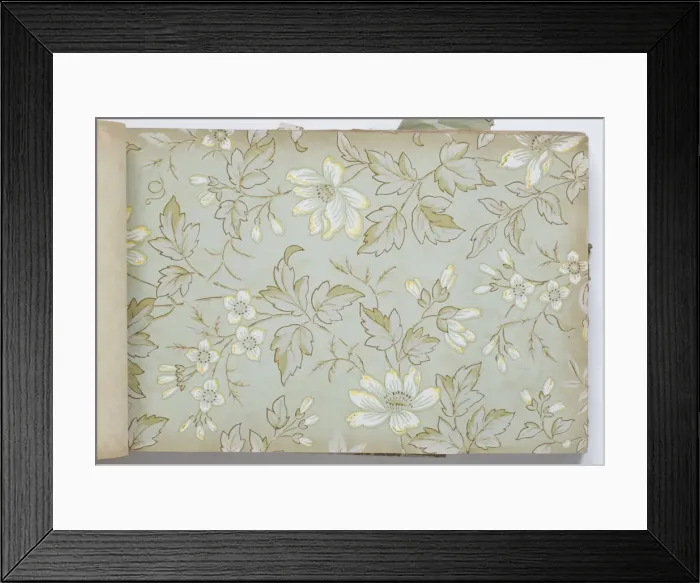 Framed Print : Page from a wallpaper sample book Framed Print : Page from a wallpaper sample book