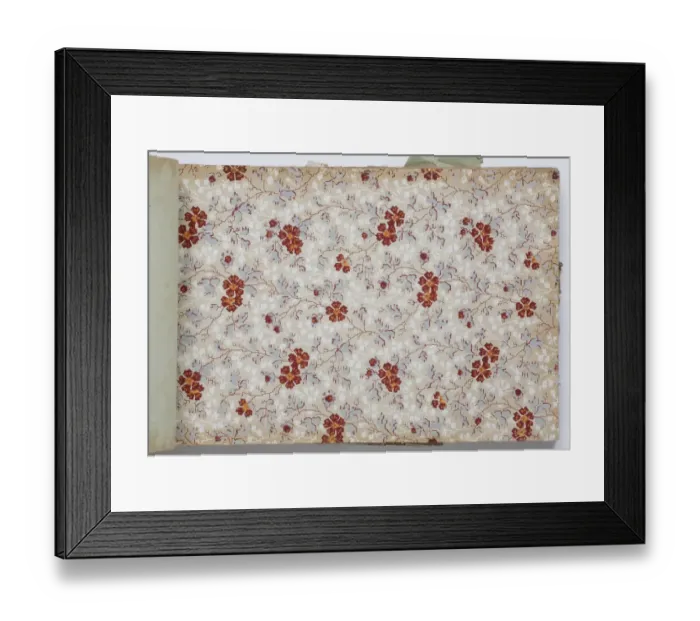 Framed Print : Page from a wallpaper sample book Framed Print : Page from a wallpaper sample book