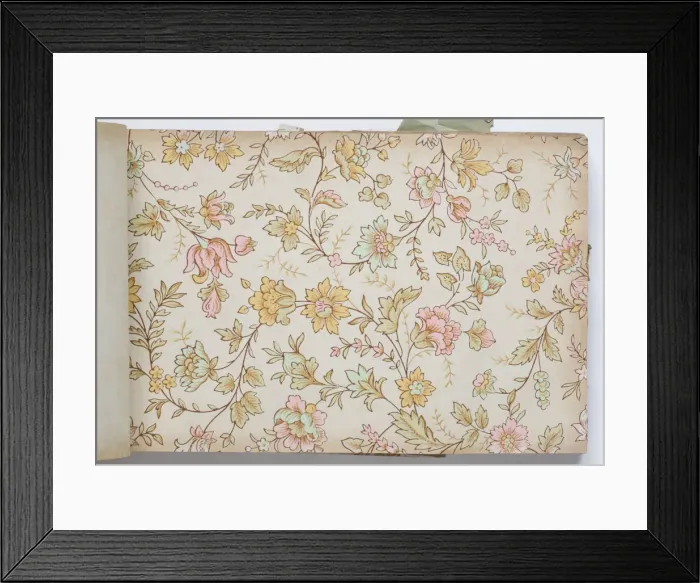 Framed Print : Page from a wallpaper sample book Framed Print : Page from a wallpaper sample book