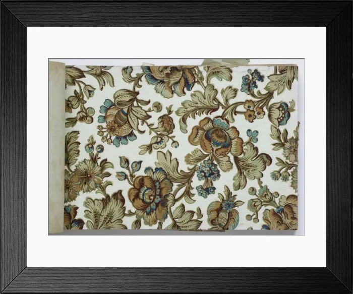 Framed Print : Page from a wallpaper sample book Framed Print : Page from a wallpaper sample book