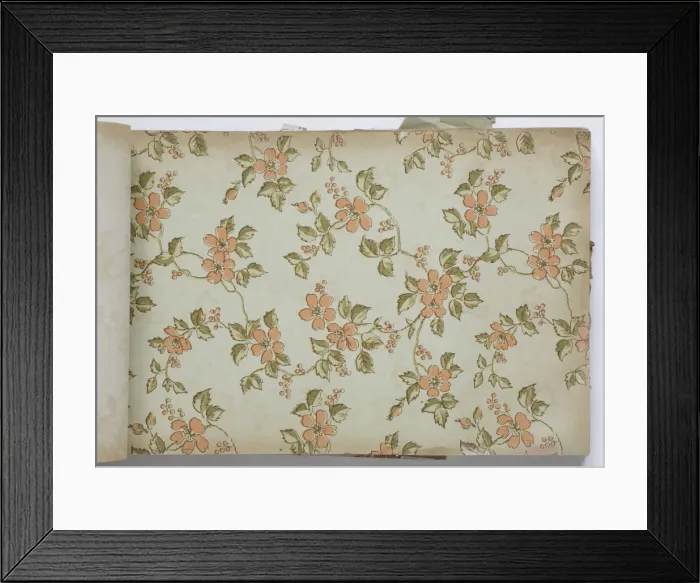 Framed Print : Page from a wallpaper sample book Framed Print : Page from a wallpaper sample book
