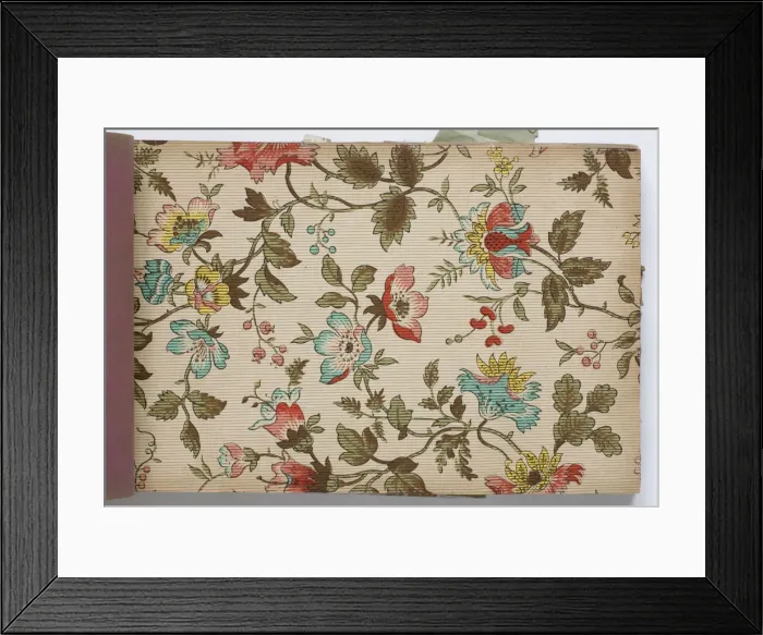 Framed Print : Page from a wallpaper sample book Framed Print : Page from a wallpaper sample book