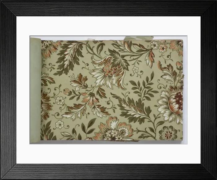 Framed Print : Page from a wallpaper sample book Framed Print : Page from a wallpaper sample book