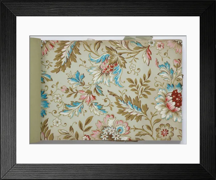 Framed Print : Page from a wallpaper sample book Framed Print : Page from a wallpaper sample book