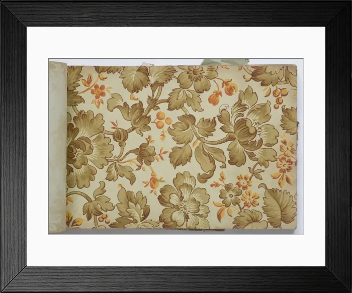 Framed Print : Page from a wallpaper sample book Framed Print : Page from a wallpaper sample book