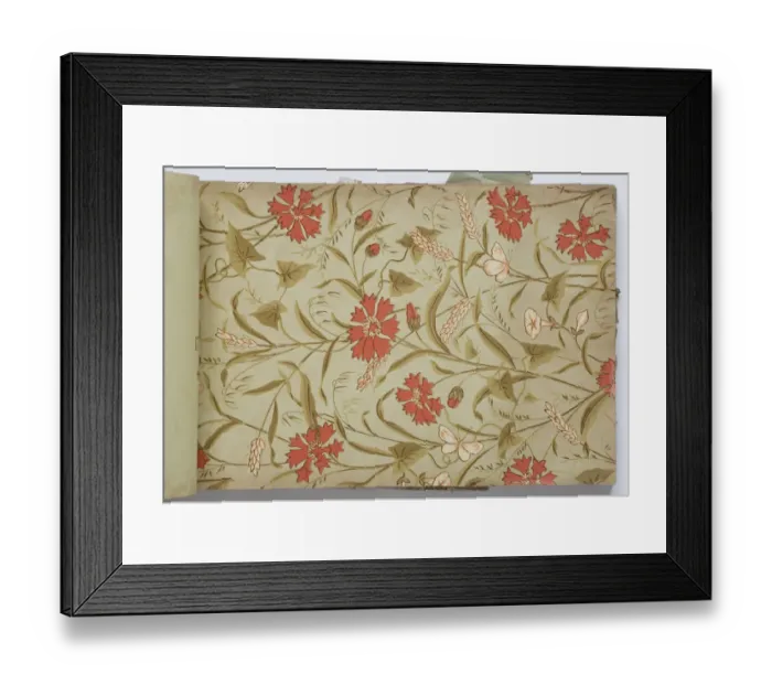 Framed Print : Page from a wallpaper sample book Framed Print : Page from a wallpaper sample book