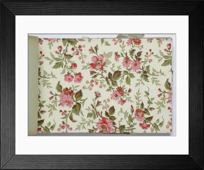 Framed Print : Page from a wallpaper sample book Framed Print : Page from a wallpaper sample book