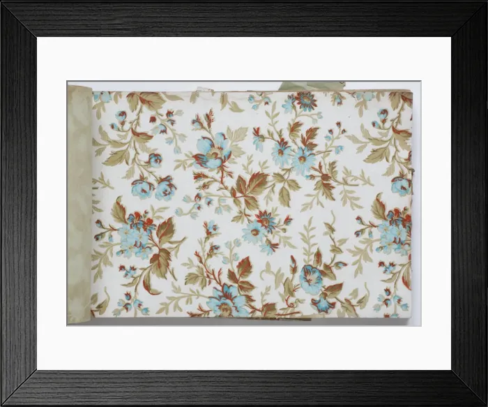 Framed Print : Page from a wallpaper sample book Framed Print : Page from a wallpaper sample book