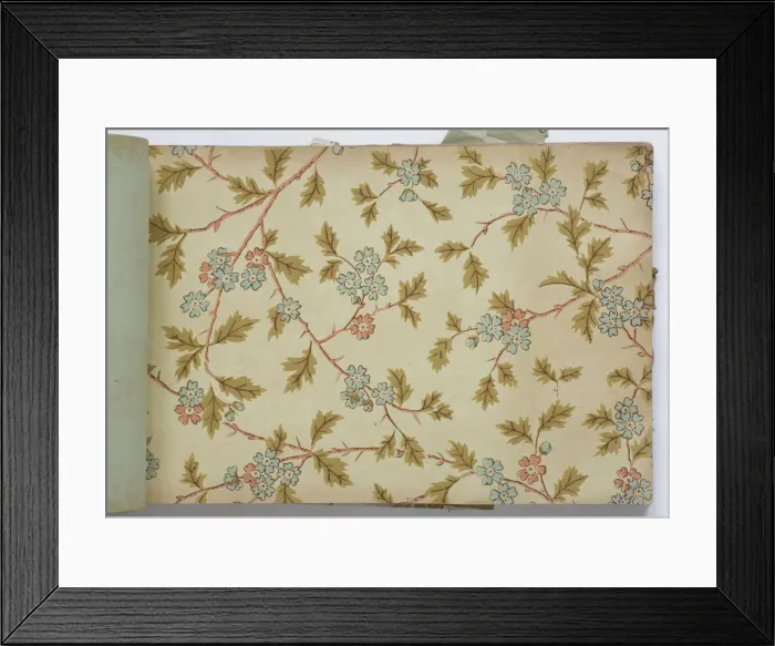 Framed Print : Page from a wallpaper sample book Framed Print : Page from a wallpaper sample book