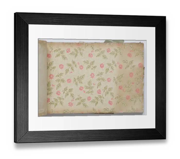 Framed Print : Page from a wallpaper sample book Framed Print : Page from a wallpaper sample book