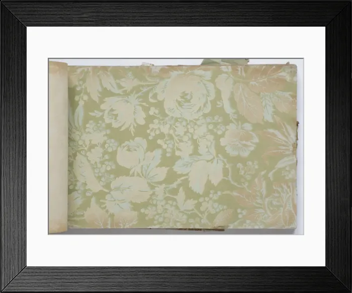Framed Print : Page from a wallpaper sample book Framed Print : Page from a wallpaper sample book