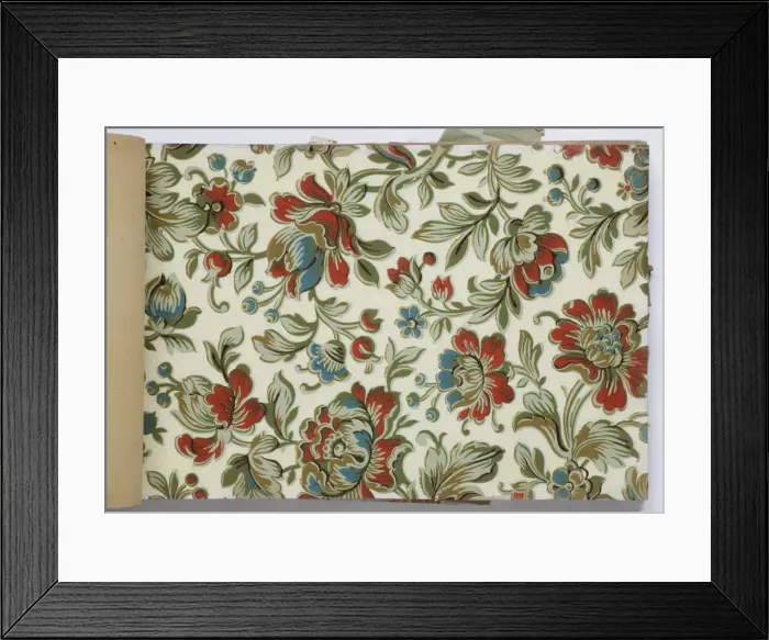 Framed Print : Page from a wallpaper sample book Framed Print : Page from a wallpaper sample book
