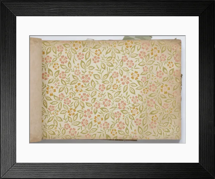 Framed Print : Page from a wallpaper sample book Framed Print : Page from a wallpaper sample book