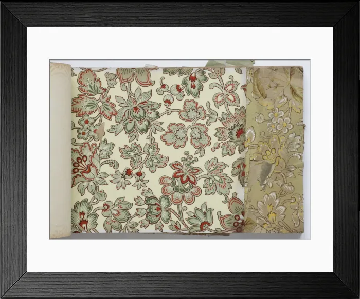 Framed Print : Page from a wallpaper sample book Framed Print : Page from a wallpaper sample book