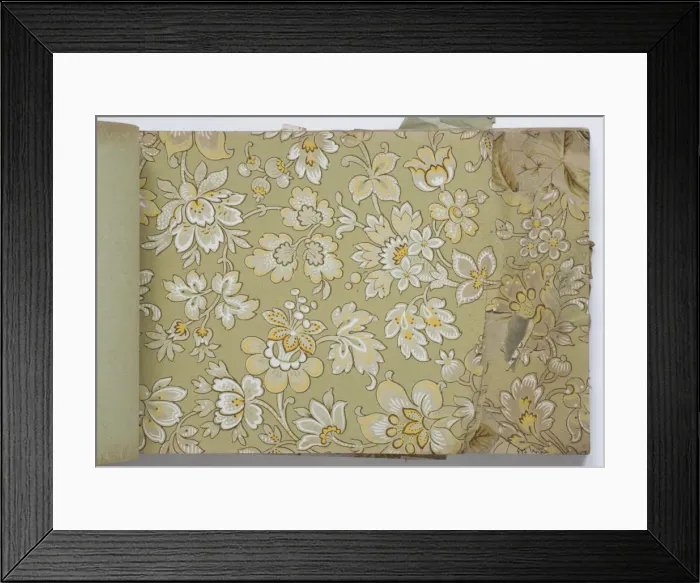 Framed Print : Page from a wallpaper sample book Framed Print : Page from a wallpaper sample book