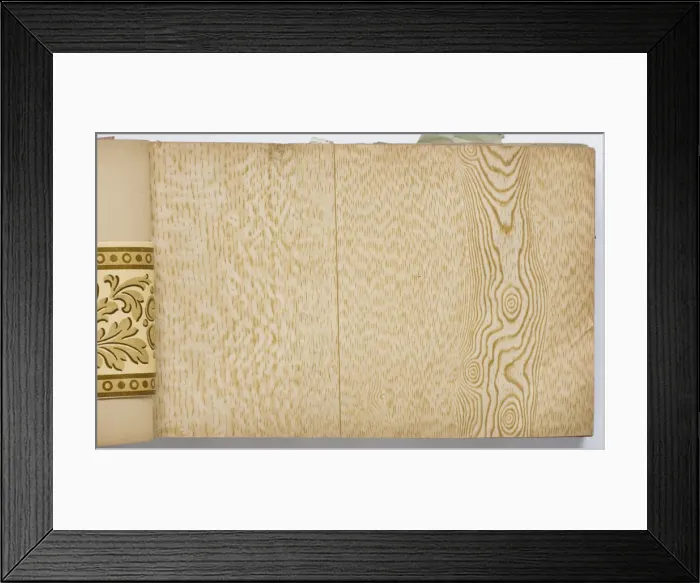 Framed Print : Page from a wallpaper sample book Framed Print : Page from a wallpaper sample book