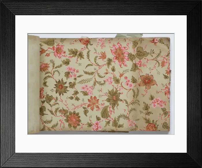 Framed Print : Page from a wallpaper sample book Framed Print : Page from a wallpaper sample book