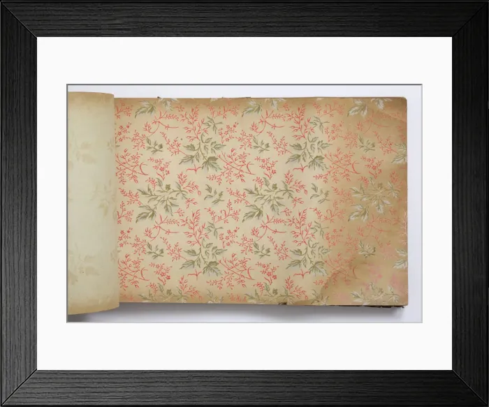 Framed Print : Page from a wallpaper sample book Framed Print : Page from a wallpaper sample book