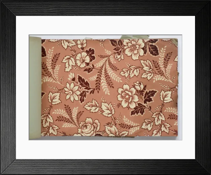 Framed Print : Page from a wallpaper sample book Framed Print : Page from a wallpaper sample book