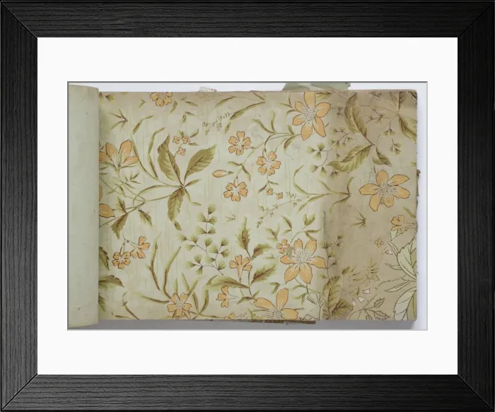 Framed Print : Page from a wallpaper sample book Framed Print : Page from a wallpaper sample book