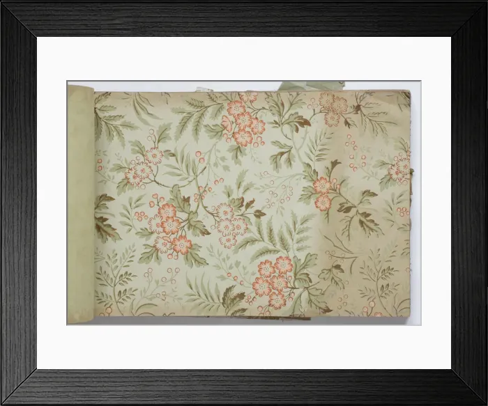 Framed Print : Page from a wallpaper sample book Framed Print : Page from a wallpaper sample book