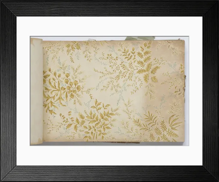 Framed Print : Page from a wallpaper sample book Framed Print : Page from a wallpaper sample book
