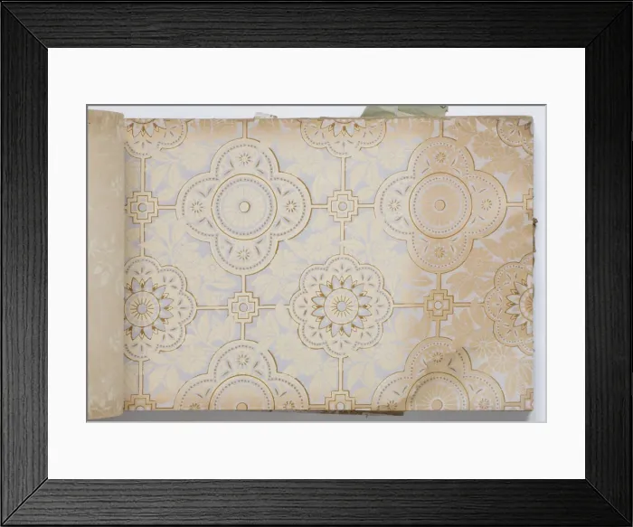 Framed Print : Page from a wallpaper sample book Framed Print : Page from a wallpaper sample book