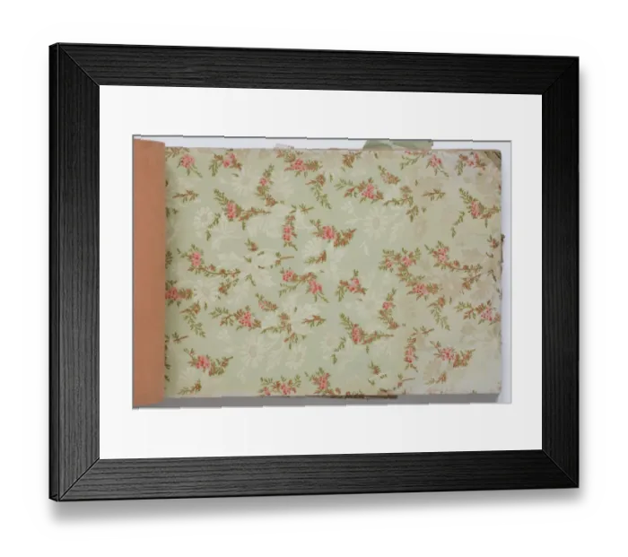 Framed Print : Page from a wallpaper sample book Framed Print : Page from a wallpaper sample book