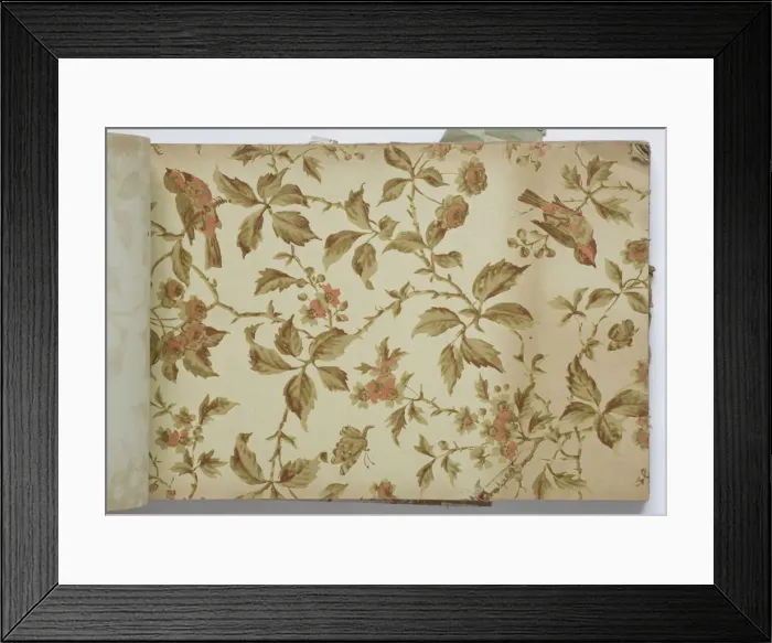 Framed Print : Page from a wallpaper sample book Framed Print : Page from a wallpaper sample book