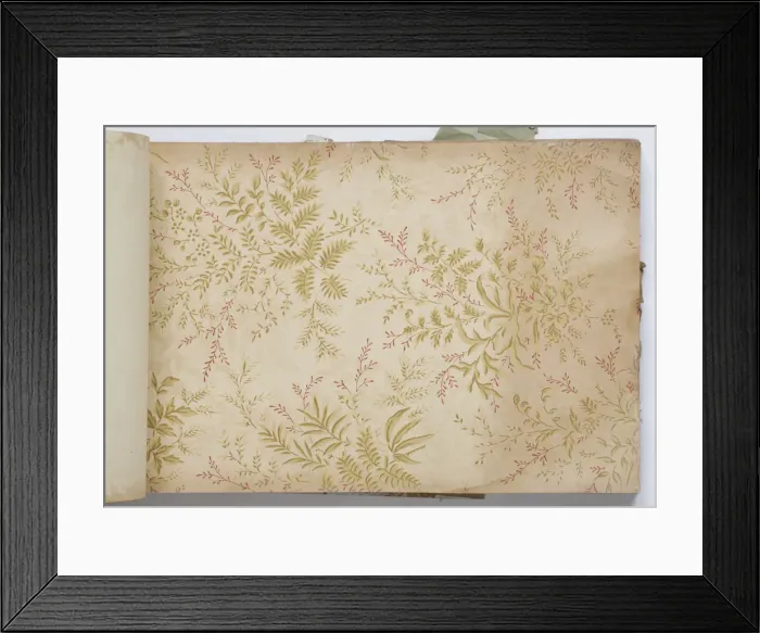Framed Print : Page from a wallpaper sample book Framed Print : Page from a wallpaper sample book