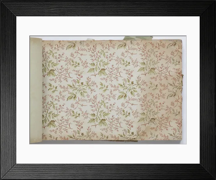 Framed Print : Page from a wallpaper sample book Framed Print : Page from a wallpaper sample book