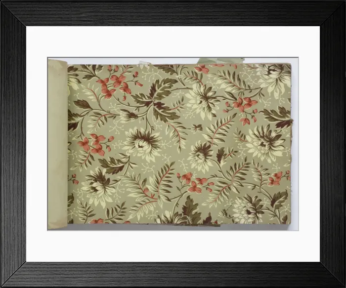 Framed Print : Page from a wallpaper sample book Framed Print : Page from a wallpaper sample book