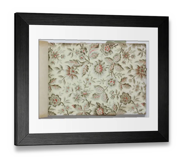 Framed Print : Page from a wallpaper sample book Framed Print : Page from a wallpaper sample book
