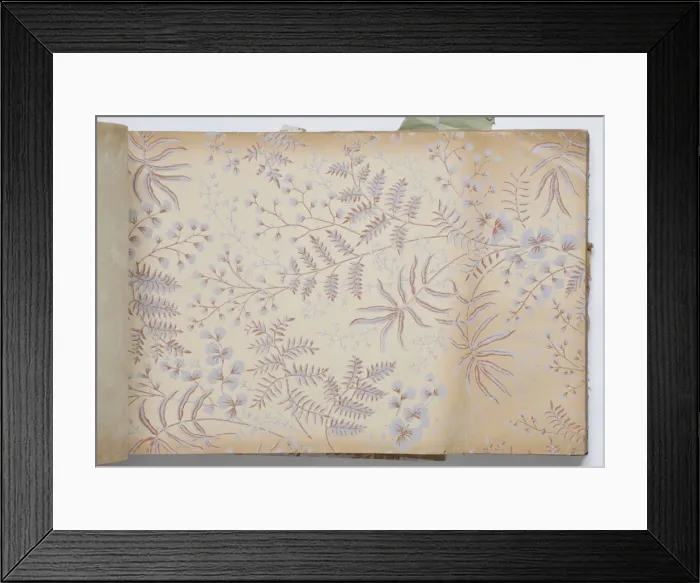 Framed Print : Page from a wallpaper sample book Framed Print : Page from a wallpaper sample book