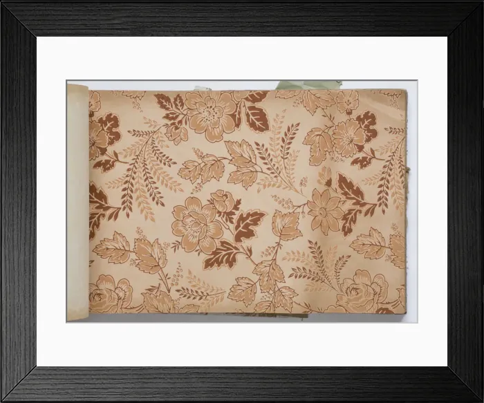 Framed Print : Page from a wallpaper sample book Framed Print : Page from a wallpaper sample book