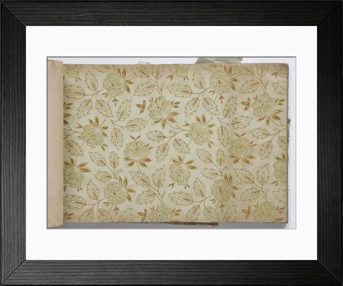 Framed Print : Page from a wallpaper sample book Framed Print : Page from a wallpaper sample book