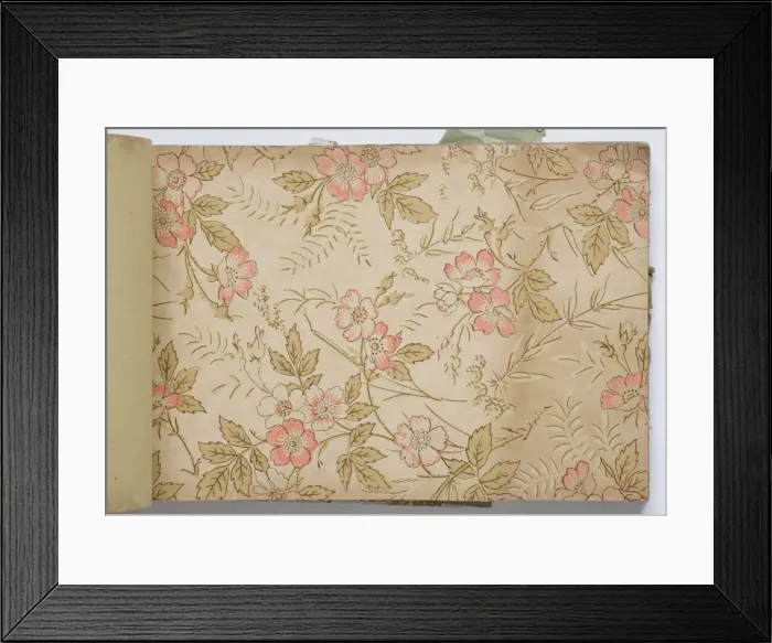 Framed Print : Page from a wallpaper sample book Framed Print : Page from a wallpaper sample book