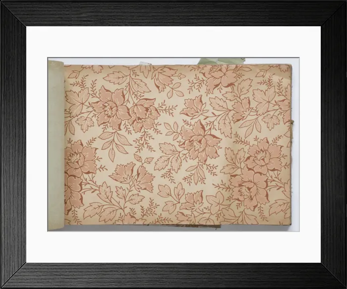 Framed Print : Page from a wallpaper sample book Framed Print : Page from a wallpaper sample book