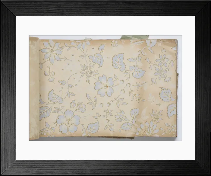 Framed Print : Page from a wallpaper sample book Framed Print : Page from a wallpaper sample book