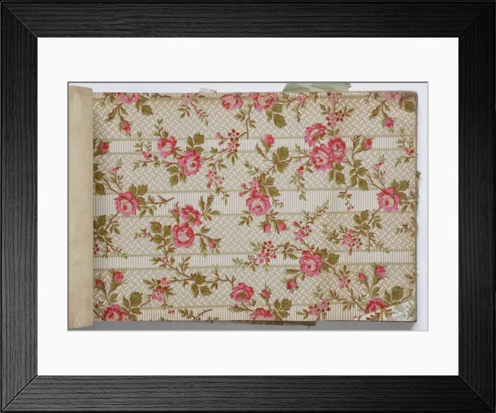Framed Print : Page from a wallpaper sample book Framed Print : Page from a wallpaper sample book