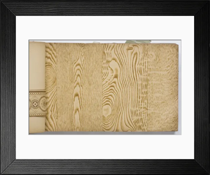Framed Print : Page from a wallpaper sample book Framed Print : Page from a wallpaper sample book