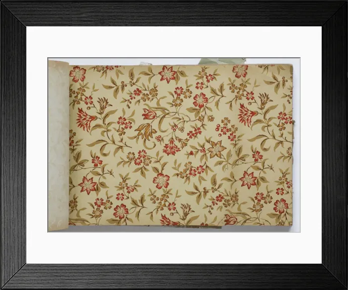 Framed Print : Page from a wallpaper sample book Framed Print : Page from a wallpaper sample book