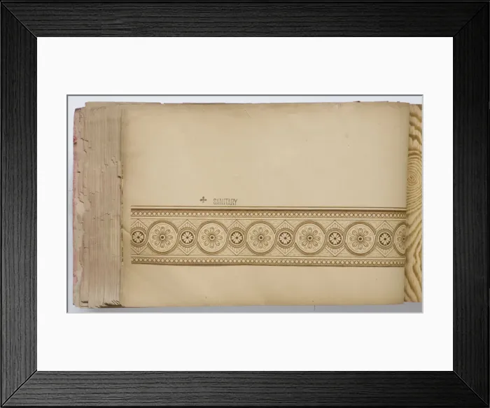 Framed Print : Page from a wallpaper sample book Framed Print : Page from a wallpaper sample book