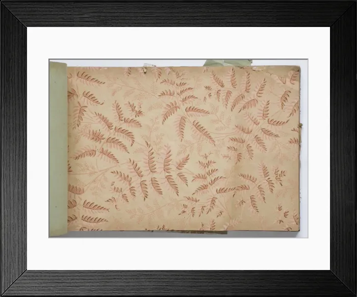 Framed Print : Page from a wallpaper sample book Framed Print : Page from a wallpaper sample book