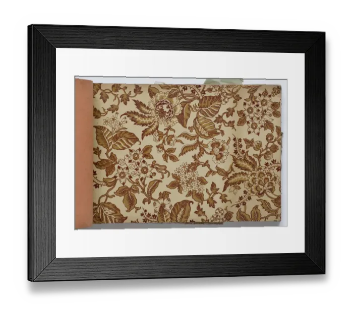 Framed Print : Page from a wallpaper sample book Framed Print : Page from a wallpaper sample book