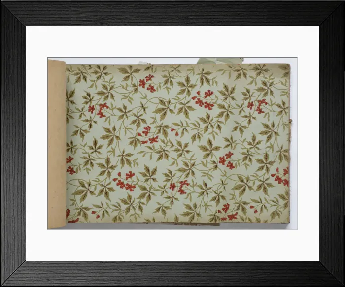Framed Print : Page from a wallpaper sample book Framed Print : Page from a wallpaper sample book