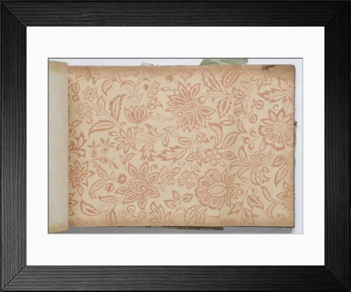 Framed Print : Page from a wallpaper sample book Framed Print : Page from a wallpaper sample book