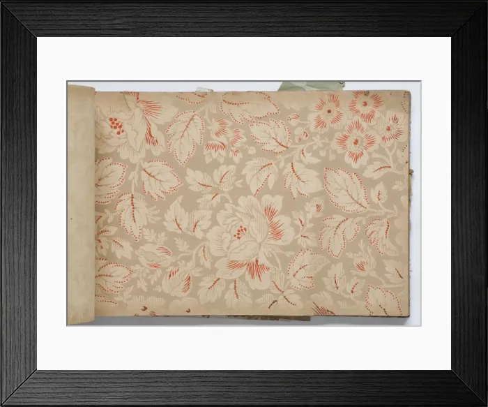 Framed Print : Page from a wallpaper sample book Framed Print : Page from a wallpaper sample book